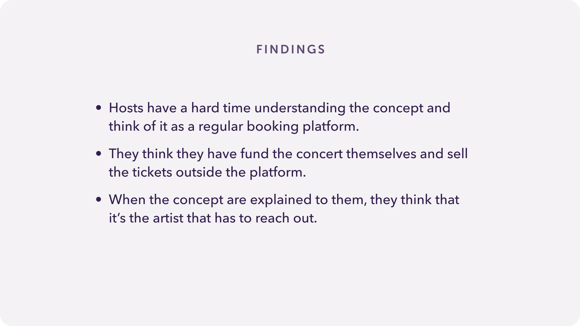 Findings Findings